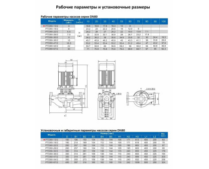 Циркуляционный насос In-Line PURITY PTD 80-13/2