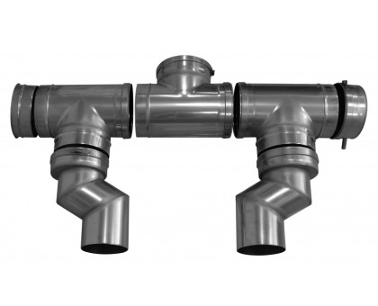 Дымоотводящий комплект для двух котлов в каскаде диам. 250 мм